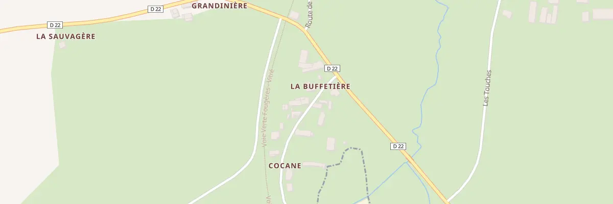 Plan du 285 La Buffetière à La Selle-en-Luitré