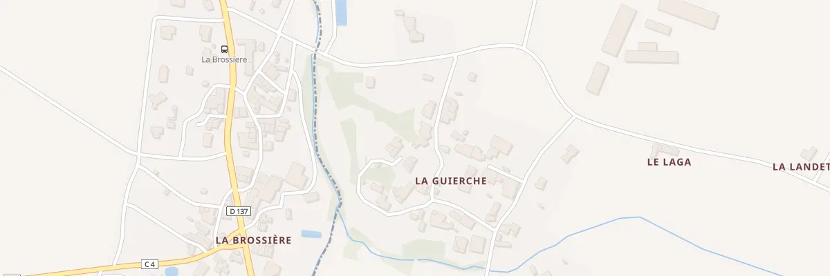 Plan du 26 La Guierche à Vendrennes