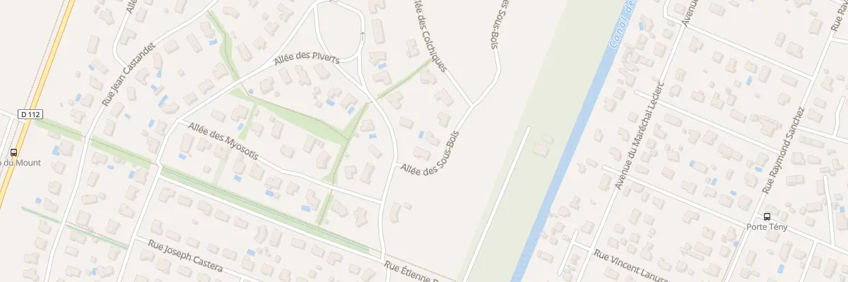 Plan du 3 All du sous Bois Cazaux à La Teste-de-Buch