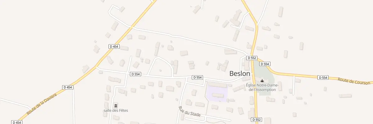 Plan du 5007 Les Montiers à Beslon