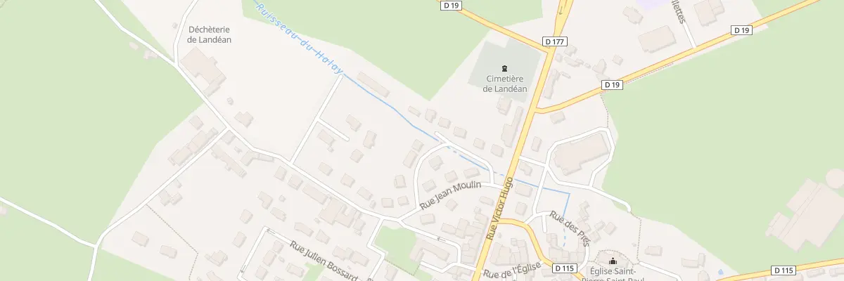 Plan du 12 Rue des Peupliers à Landéan