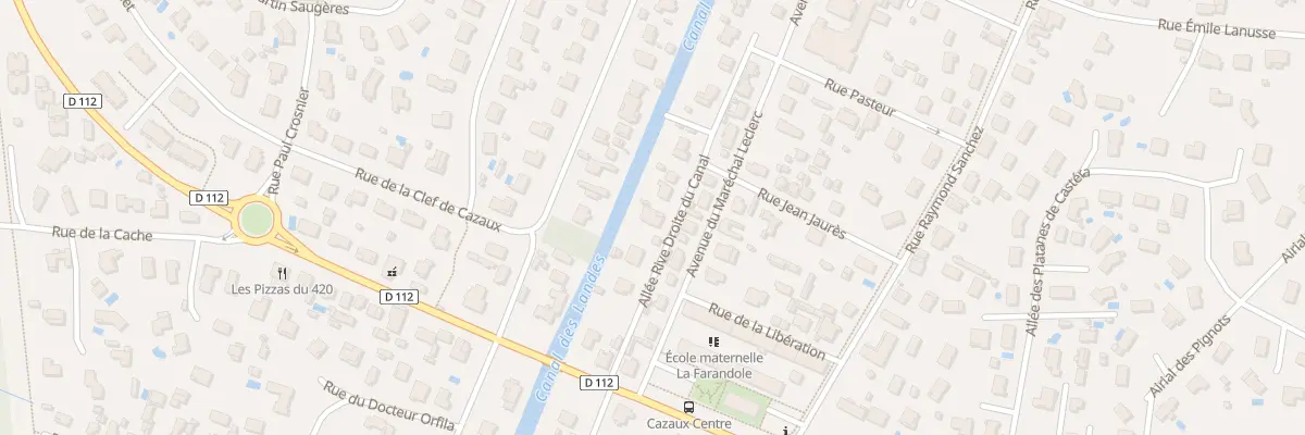 Plan du 7 All Rive Droite Canal Cazaux à La Teste-de-Buch