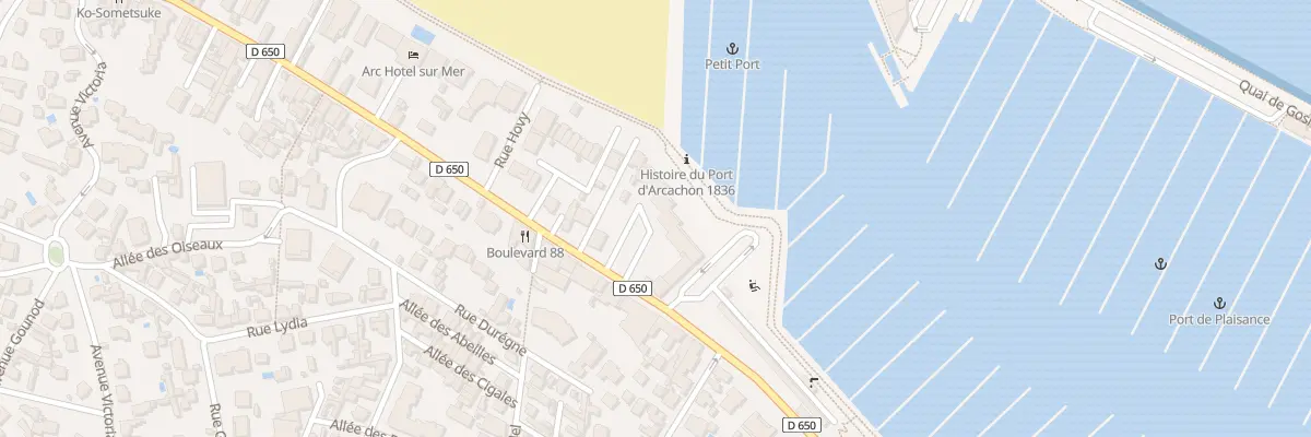 Plan du 59 Bd de la Plage à Arcachon