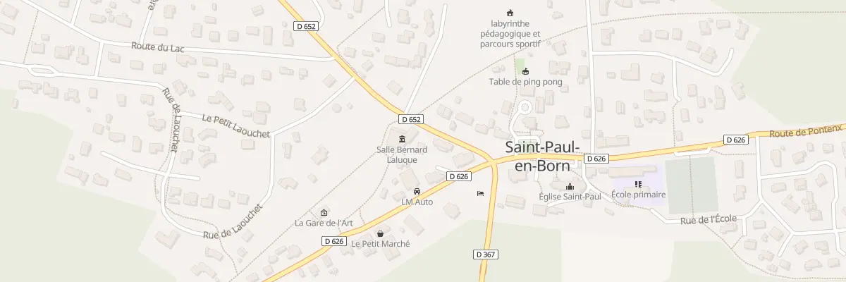 Plan du 79 Rte de Ste Eulalie à Saint-Paul-en-Born