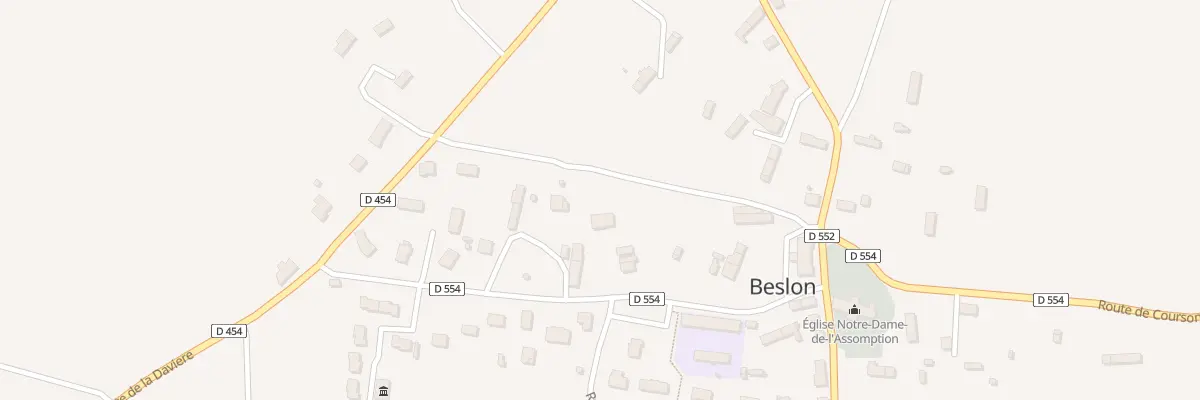 Plan du 5338 Les Montiers à Beslon