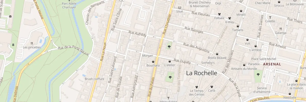 Plan du 3 Rue Chaudrier à La Rochelle