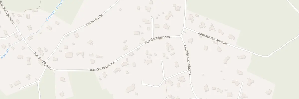 Plan du 1290 Rue des Biganons à Biscarrosse