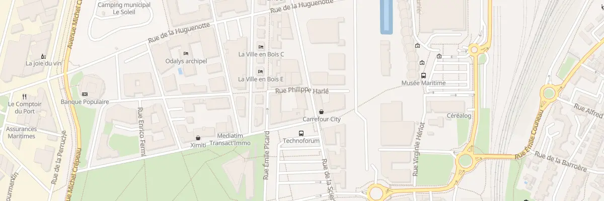 Plan du 15 Rue Philippe Harlé à La Rochelle