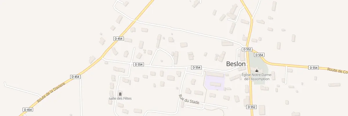Plan du 5006 Les Montiers à Beslon
