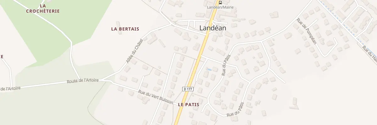Plan du 6 Av de la Forêt à Landéan
