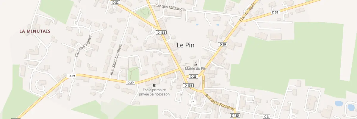 Plan du 28 Rue du Calvaire au Pin