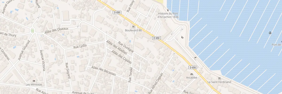 Plan du 24 Rue Duregne à Arcachon