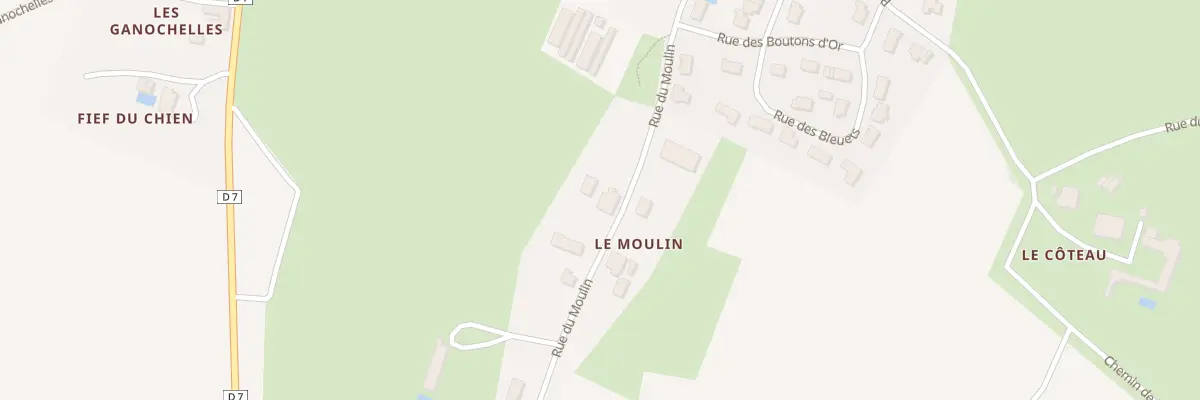 Plan du 1 Rue du moulin à Bessay