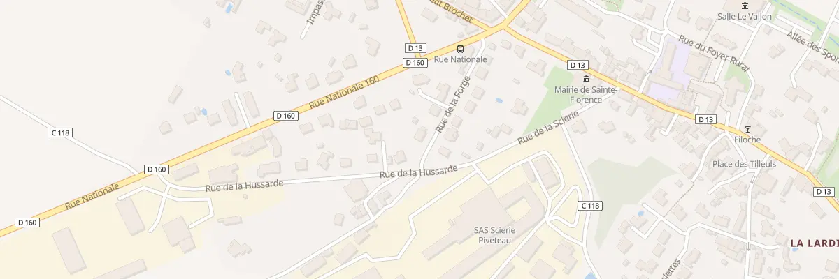 Plan du 5 Rue de la forge à Sainte-Florence