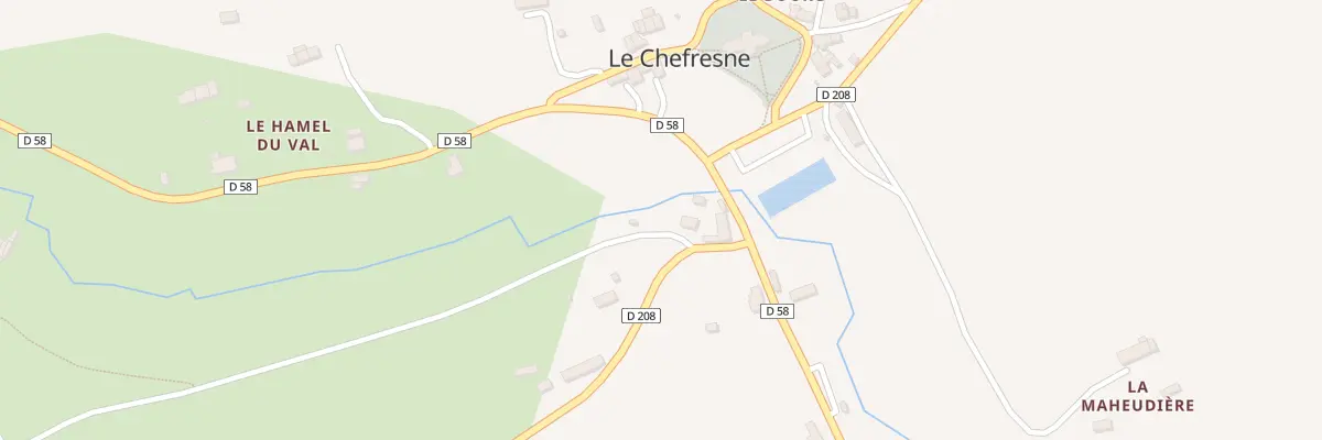 Plan du 2 Rue de la Forge - Le Chefresne à Percy-en-Normandie