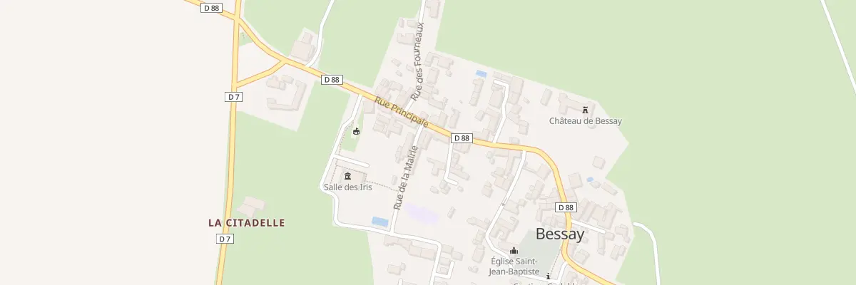 Plan du 9 Rue principale à Bessay