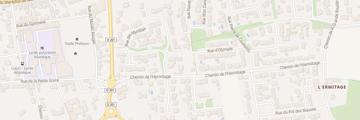 Plan du 20 Rue des myrtil à Luçon