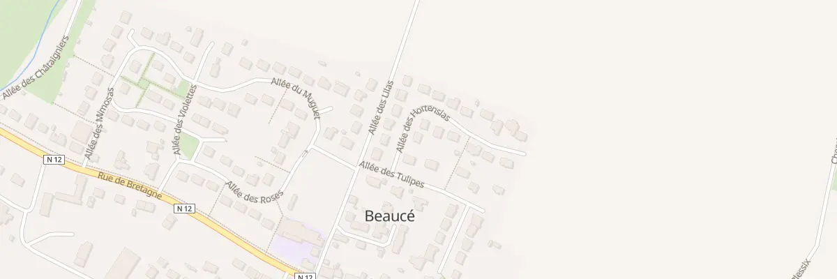 Plan du 2 All des Hortensias à Beaucé