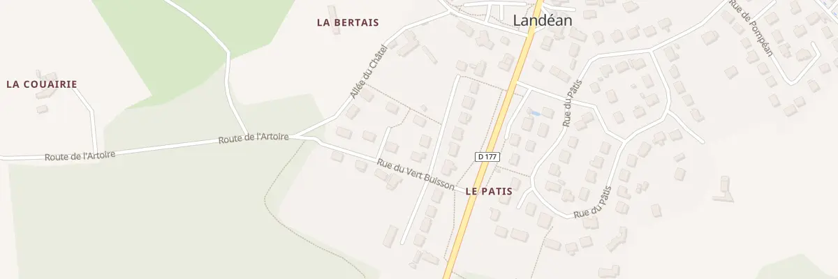 Plan du 1 Pl Raoul II à Landéan