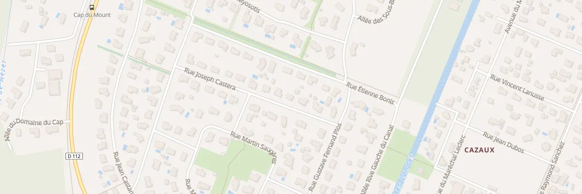 Plan du 8 Rue Joseph Castera Cazaux à La Teste-de-Buch