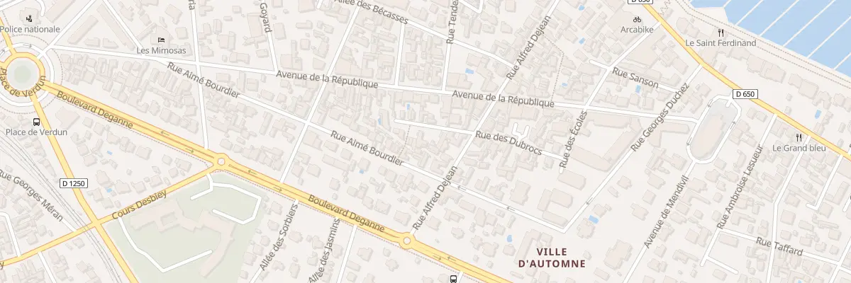 Plan du 16 Imp des Ecureuils à Arcachon