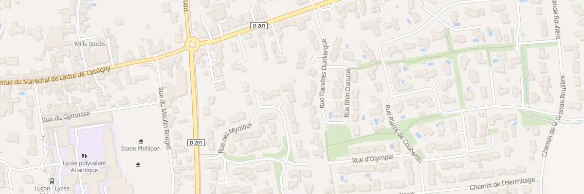 Plan du 23 Rue des myrtil à Luçon