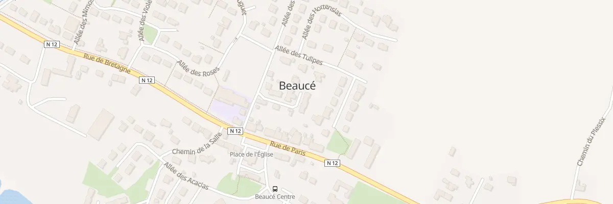 Plan du 12 Res de Pontlevoy à Beaucé
