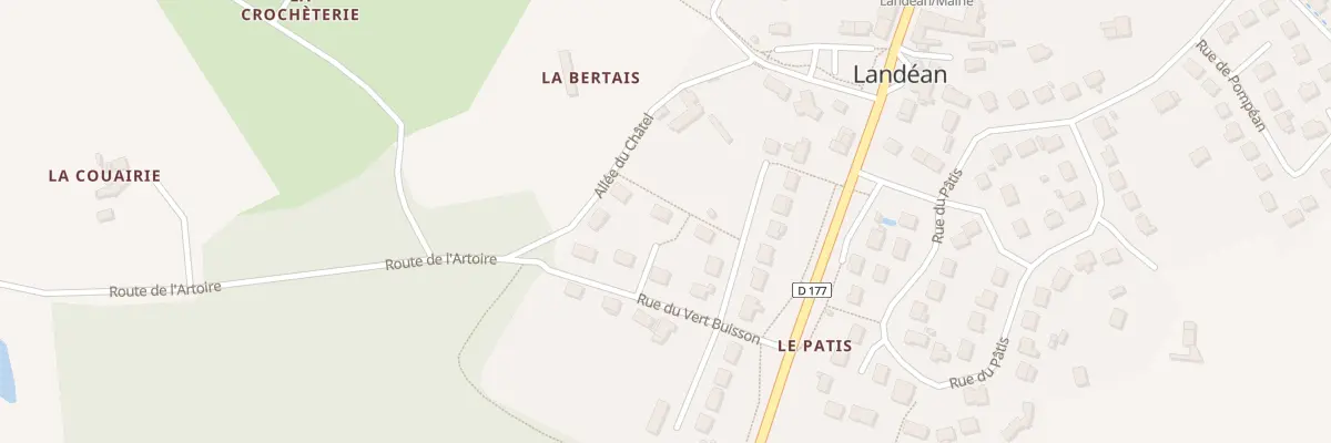Plan du 5 Pl Raoul II à Landéan