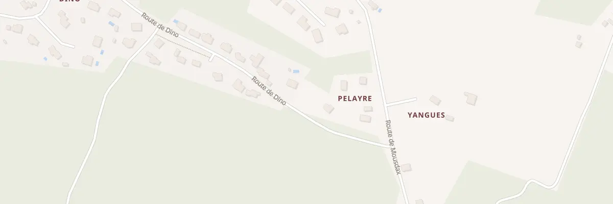 Plan du 351 Yangues à Mézos
