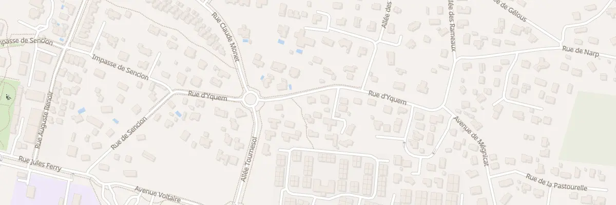 Plan du 232 Rue d’Yquem à Biscarrosse