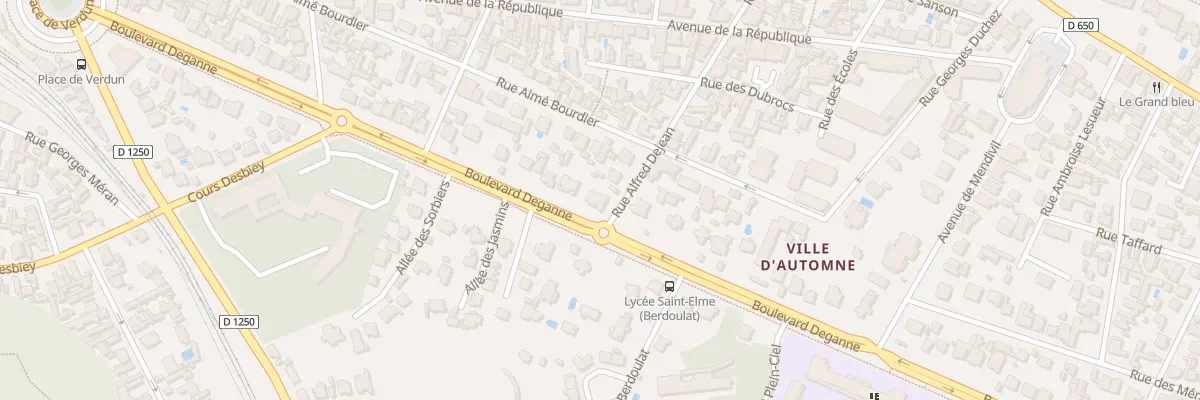 Plan du 83 Bd Deganne à Arcachon
