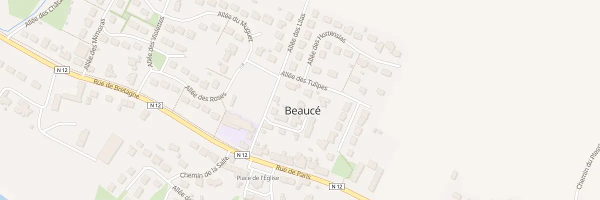 Plan du 6 All des Lilas à Beaucé