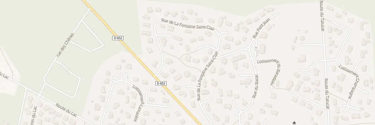 Plan du 255 Rue de la Fontaine Saint-Clair à Saint-Paul-en-Born