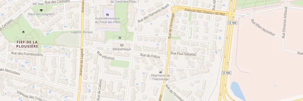 Plan du 9 Rue de Fréjus à Lagord