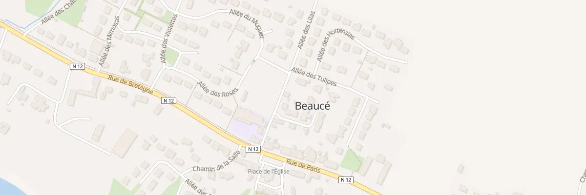 Plan du 8 All des Lilas à Beaucé