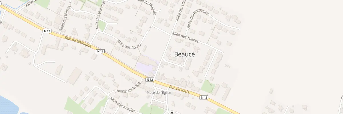 Plan du 3 Res de Pontlevoy à Beaucé