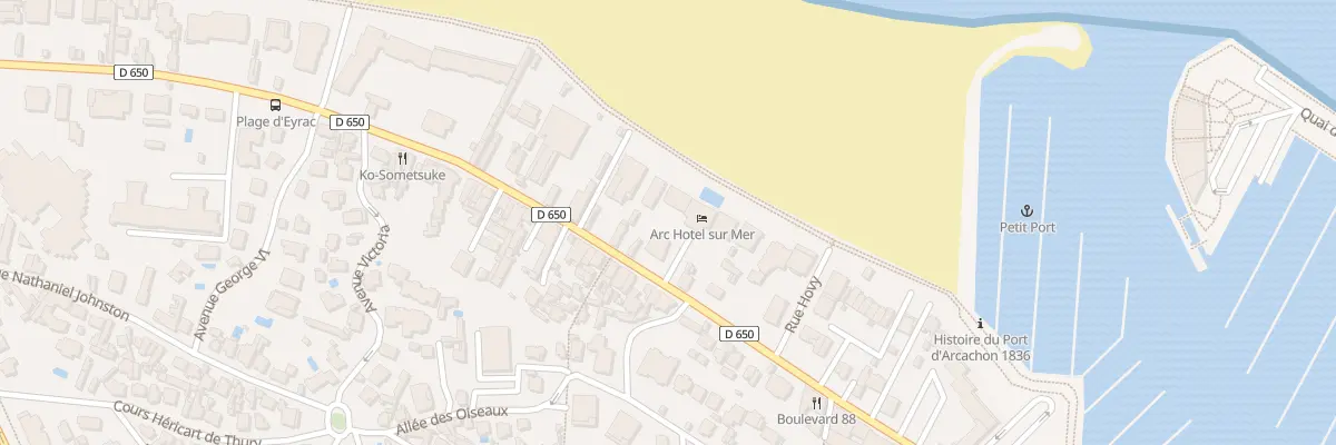 Plan du 91 Bd de la Plage à Arcachon