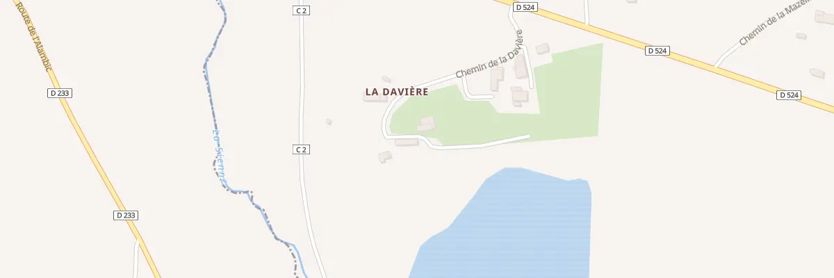 Plan du 262 Che de la Davière à Saint-Aubin-des-Bois