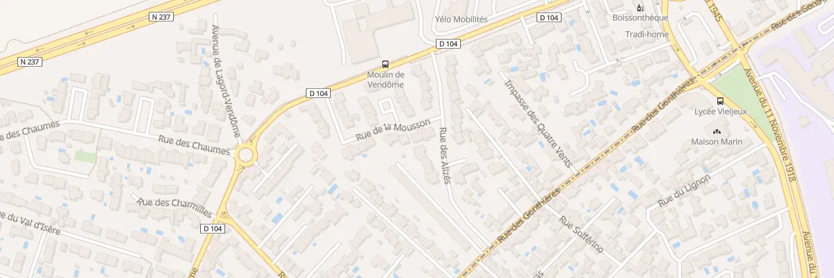 Plan du 3 Rue de la Mousson à Lagord
