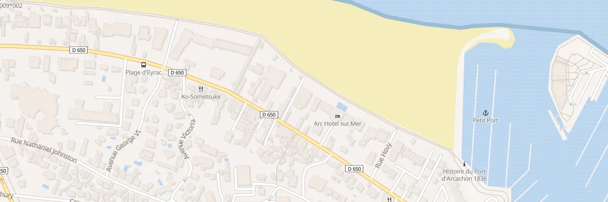 Plan du 99 Bd de la Plage à Arcachon