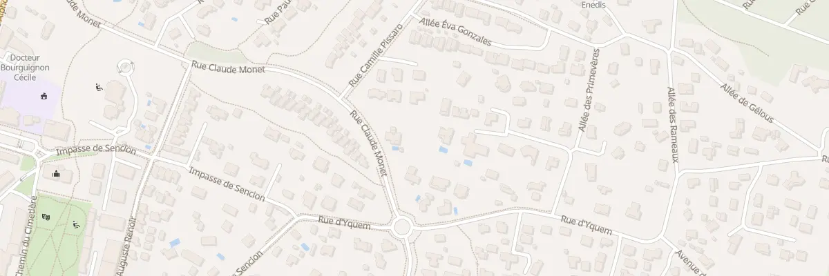Plan du 451 Rue Claude Monet à Biscarrosse