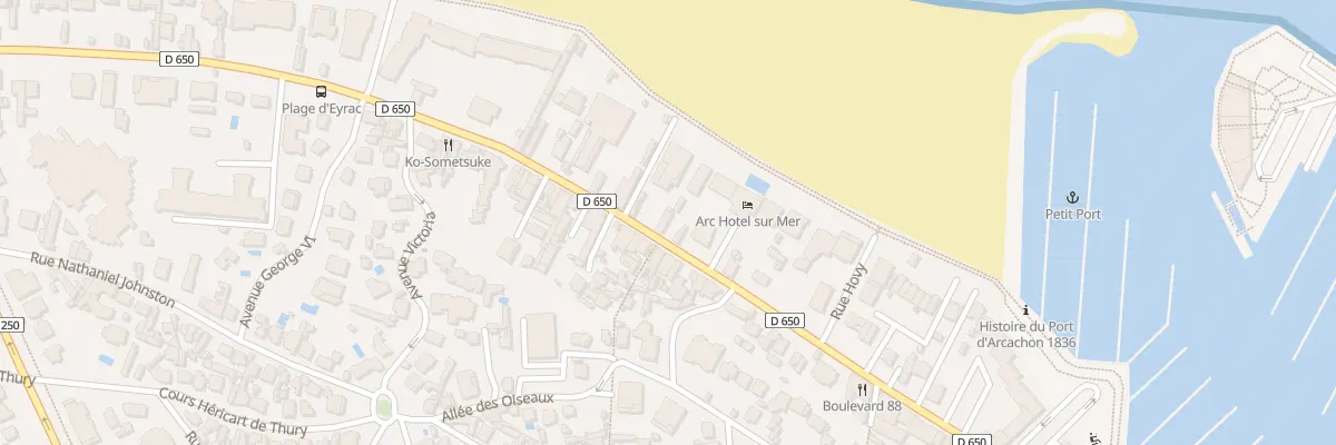 Plan du 97 Bd de la Plage à Arcachon