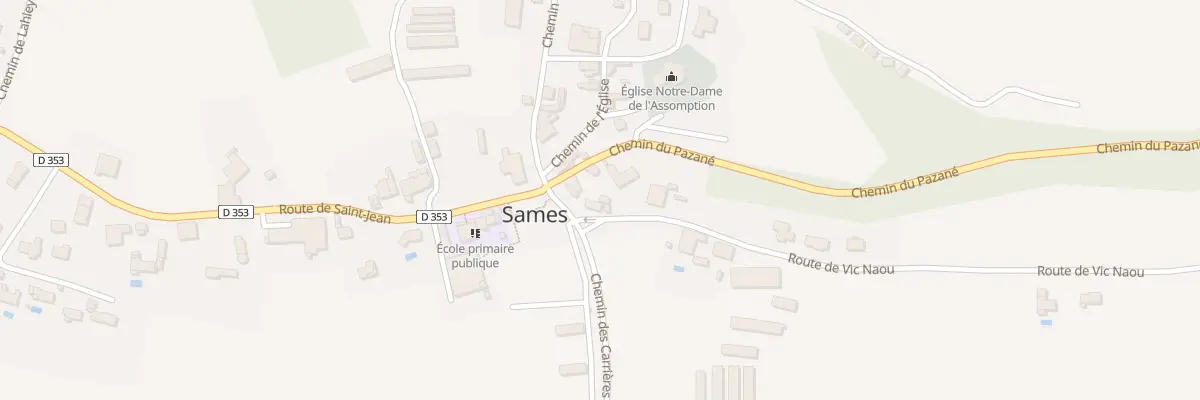 Plan du 51 Rte de Vic Naou à Sames