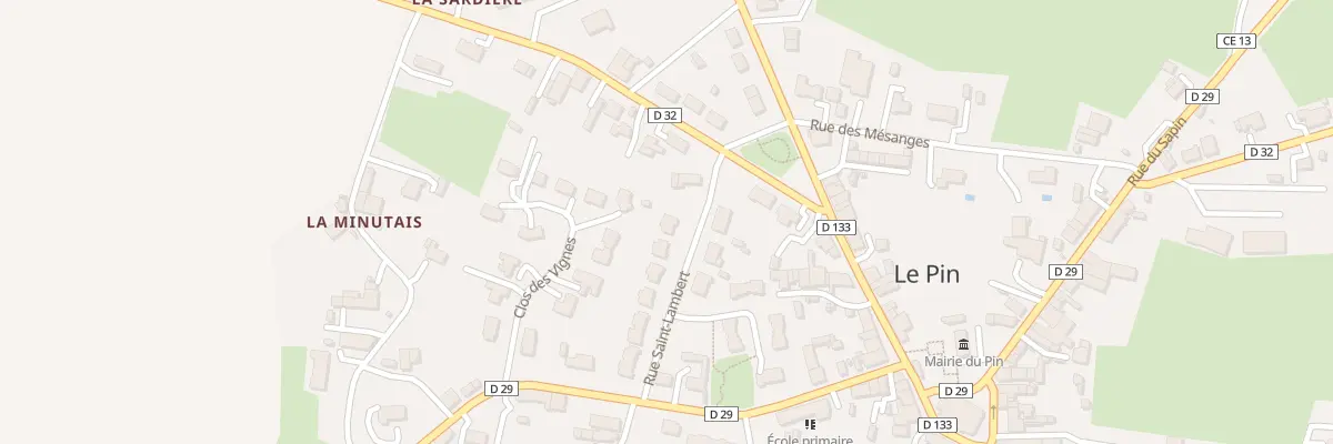 Plan du 68 Rue Saint Lambert au Pin