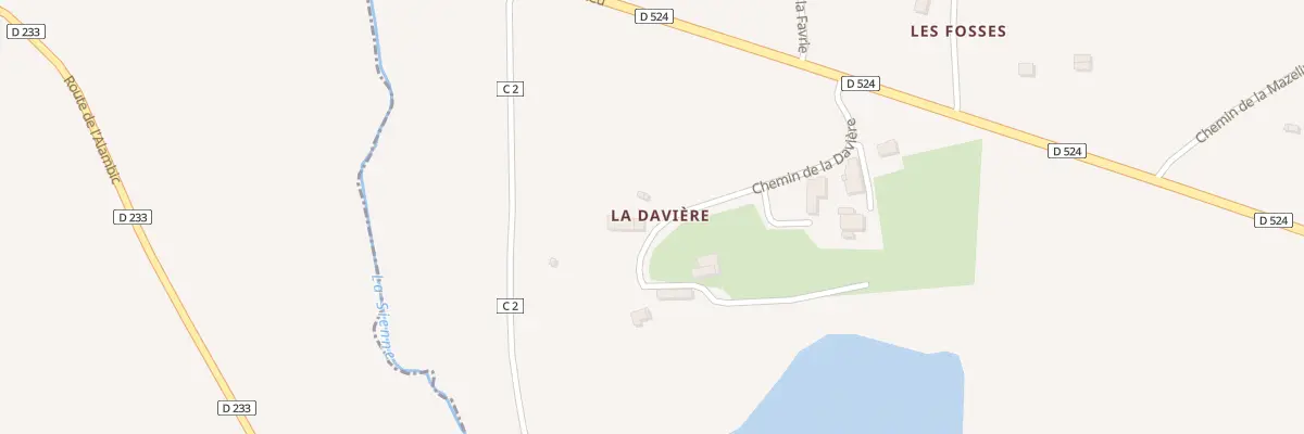 Plan du 218 Che de la Davière à Saint-Aubin-des-Bois
