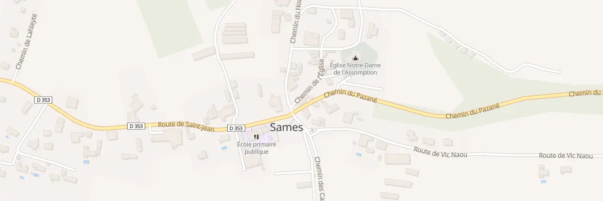 Plan du 18 Che de l’Église à Sames