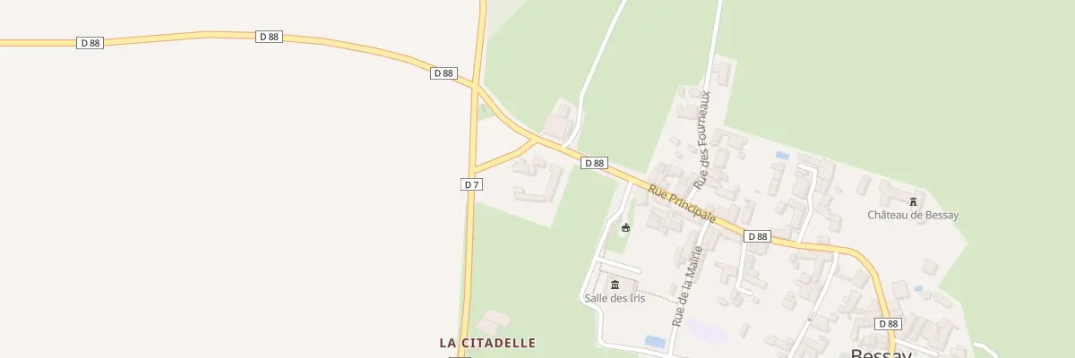 Plan du 1 Rue principale à Bessay