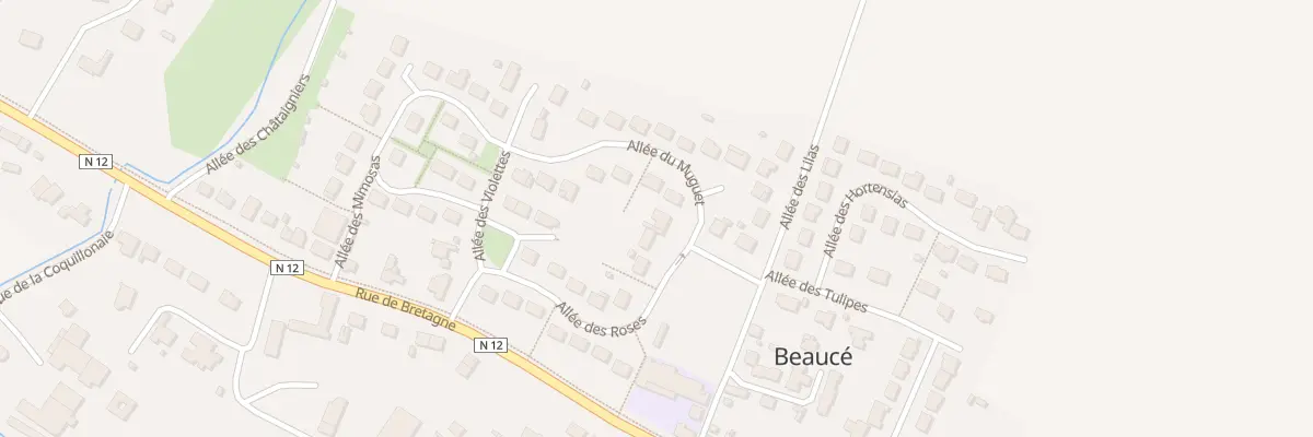 Plan du 1 All du Muguet à Beaucé
