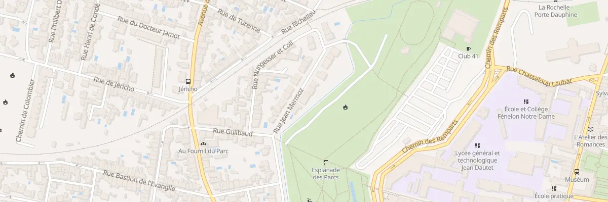 Plan du 4 Rue Jean Mermoz à La Rochelle