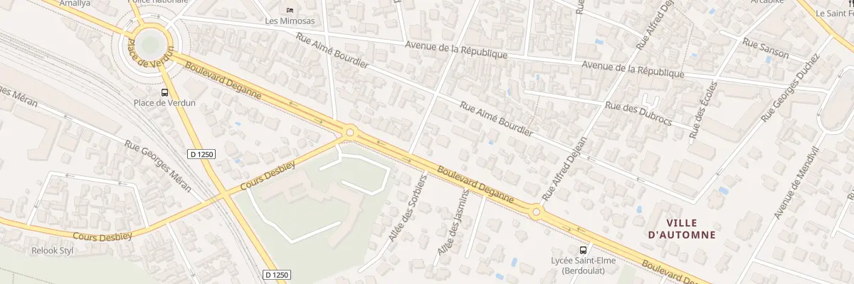 Plan du 97 Bd Deganne à Arcachon